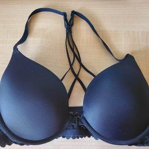 NWOT La Senza Front Close Push Up Bra - Black 36C